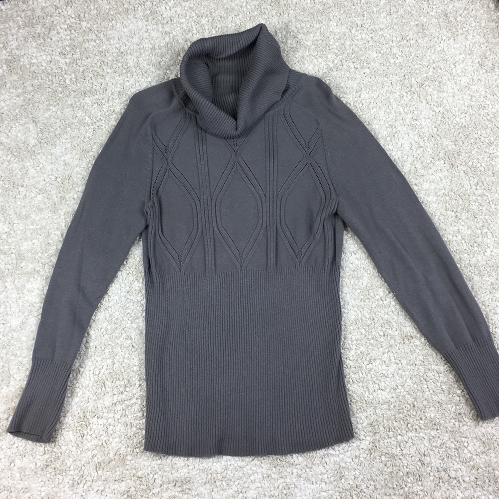 Apostrophe fine knit sweater Gray large